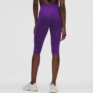 Lululemon Wunder Train High-Rise Crop 15" in College Purple